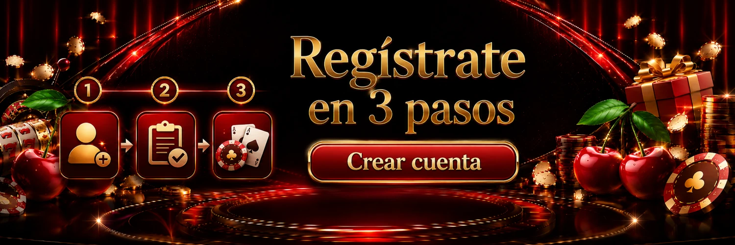 Registro en Red Cherry Casino en tres pasos